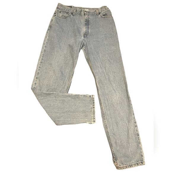 Vtg Levi's 550 Relaxed Fit Tapered Leg Made In The USA 14 Long Jeans - Picture 1 of 6